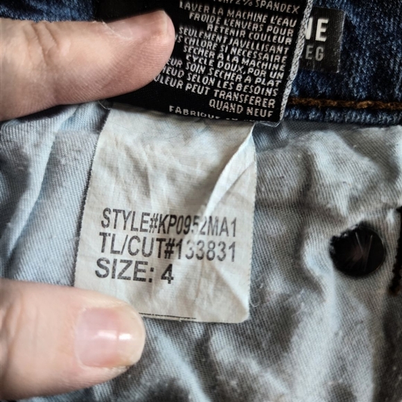 KUT Catherine Ankle Straight Jeans Sz 4 Dark Wash Raw Hem - Picture 8 of 12